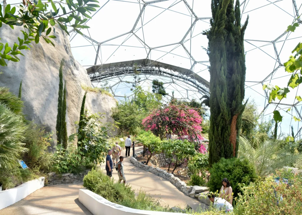 Eden Project Image, walking through biomes.